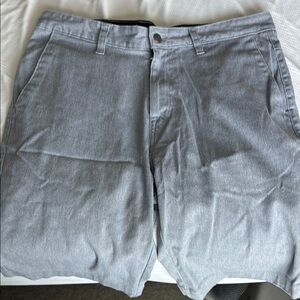 Volcom Gray Flat Front Shorts Casual Style